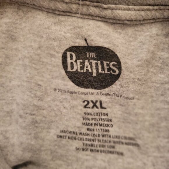 The Beatles Men’s XL Gray T-Shirt 2018 Apple Corps Logo Graphic Tee Music - Picture 3 of 8